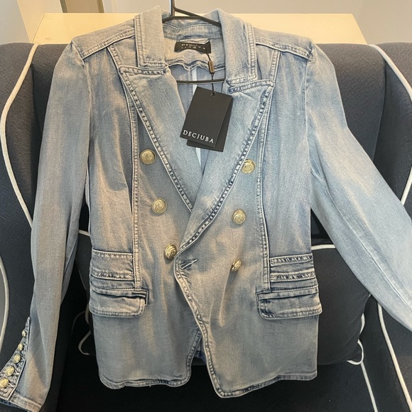 Coats | Decjuba Ellen Denim Blazer Size 